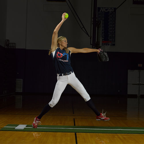 Jennie Finch Softball Pitching Mat With Powerline