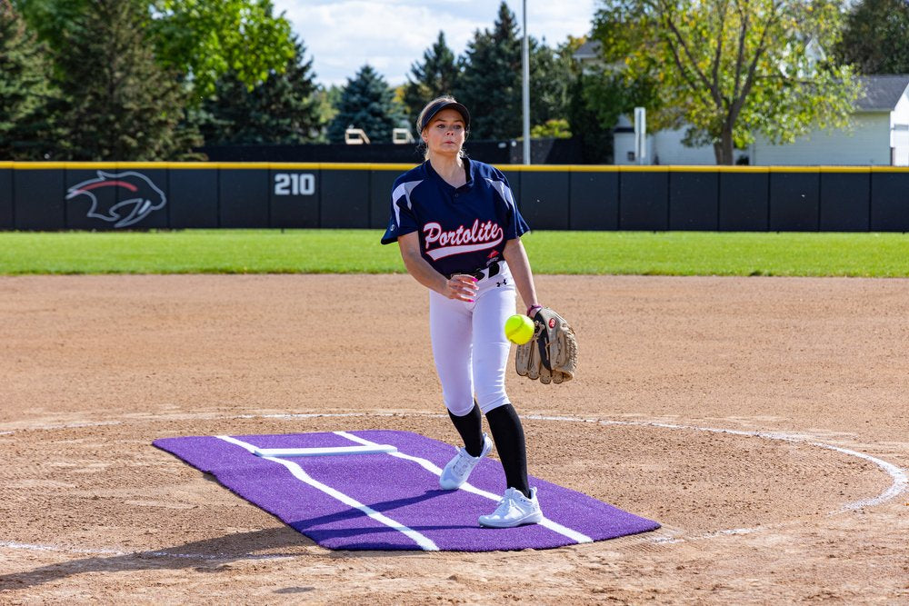 Pro Spiked Softball Game Mat-Portolite