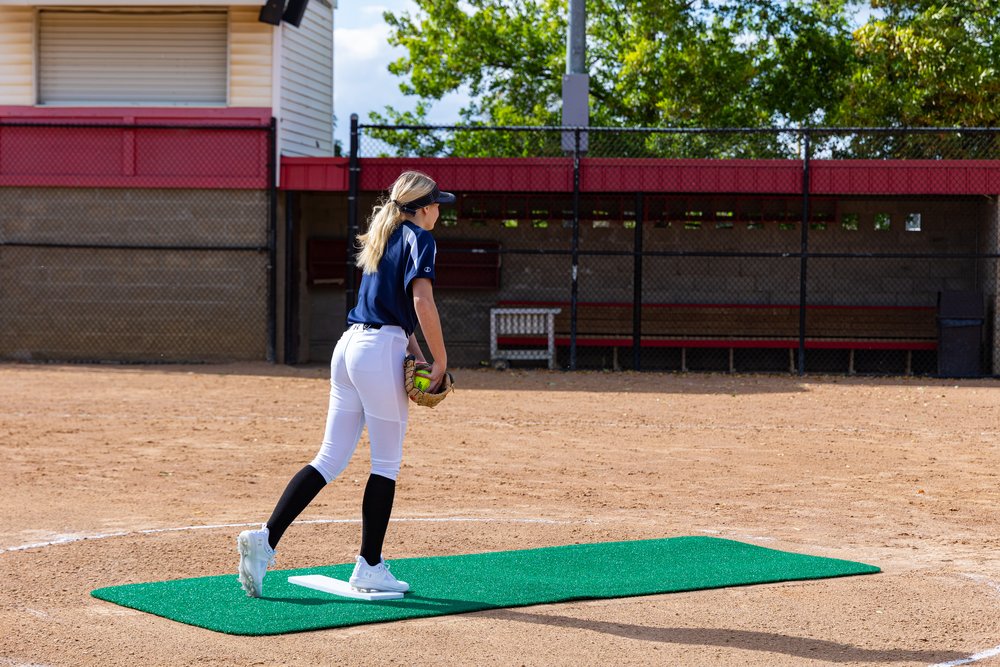 Long Spiked Softball Game Mat-Portolite - Portolite Pitch Machine Pros