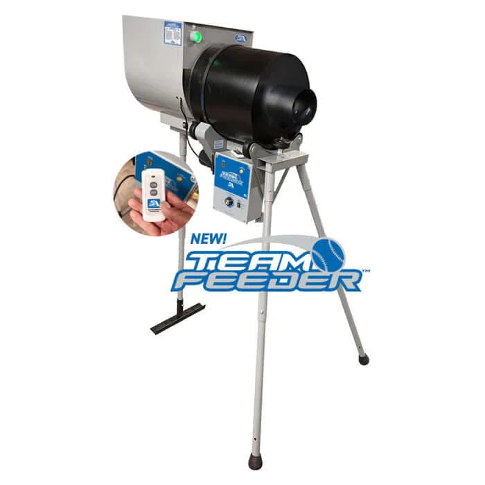 Sports Attack Team Ball Feeder with Wireless Remote and 150 Ball Capacity-Manufacturer Direct - Pitch Machine Pros