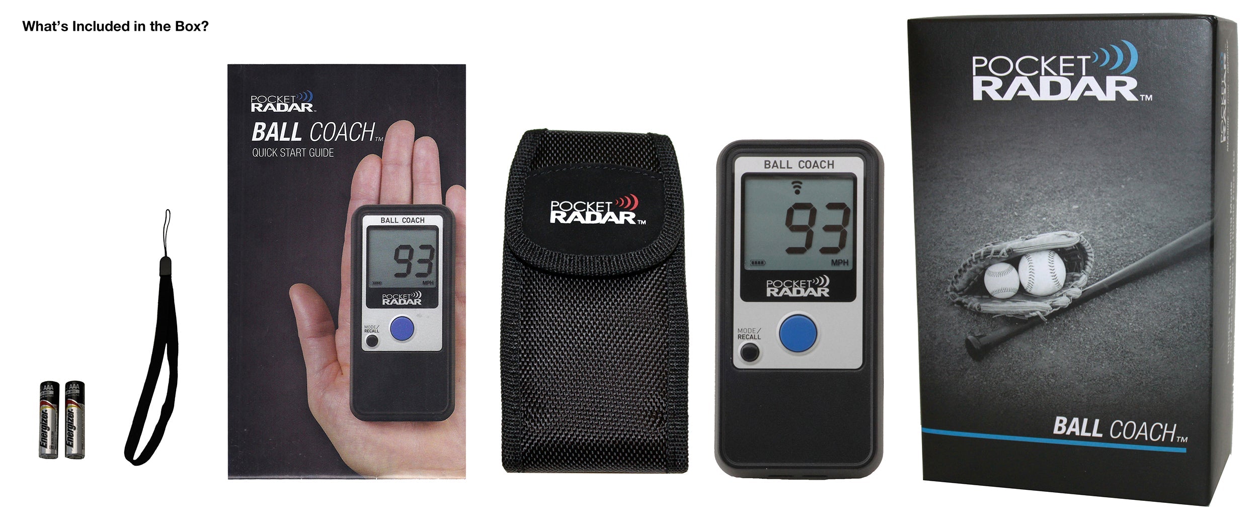 Radar Gun & Speed Training Tool - Pro-Level - Ball Coach Radar-Pocket Radar - Pocket Radar Pitch Machine Pros