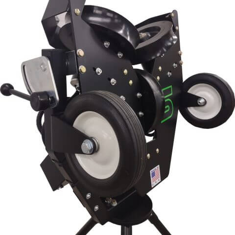 Spinball "The Spinny Mini" Three Wheel 75 MPH Mini Pitching Machine-Manufacturer Direct - Pitch Machine Pros