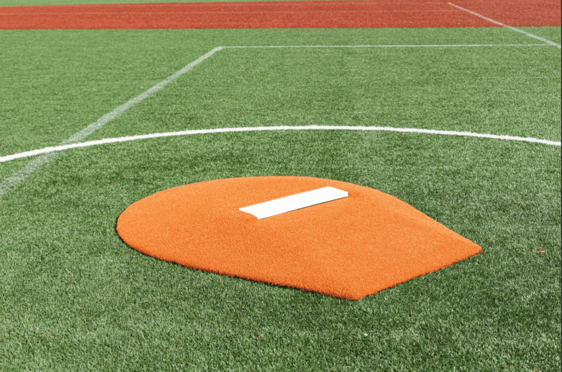 Portolite 6" Oversized Stride Off Baseball Game Mound - Lightweight & Durable - 72"L x 60"W - Ideal for Ages 10-14 - Pitch Machine Pros