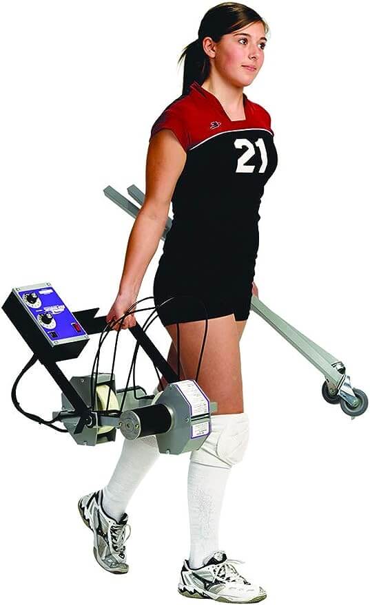 Sports Attack Skill Attack Volleyball Pitching Machine - High-Release Point - 40 MPH Spins - Portable & Durable - Volleyball Training - Pitch Machine Pros