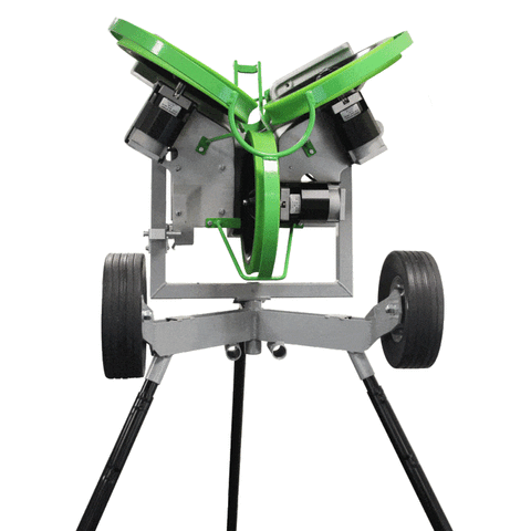 Crick Attack 3 Wheel Cricket Bowling Machine - Sports Attack - Realistic Deliveries - 100 mph Delivery - Portable - Pitch Machine Pros