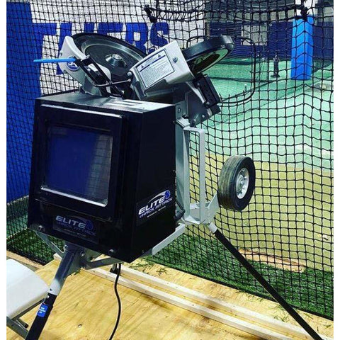 Elite eHack Attack 100+ MPH Baseball Pitching Machine - Sports Attack - Three-Wheel Design - Portable - - Pitch Machine Pros