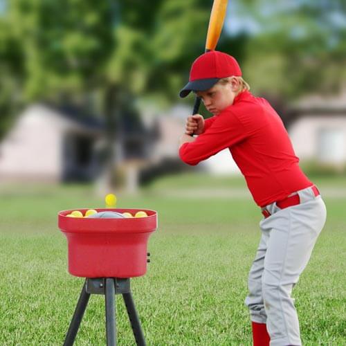 Fastball-Curveball Mini Ball Pitching Machine With 4 Hr. Battery - Pitch Machine Pros