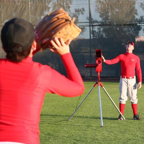 Real 12" Softball Pitching Machine up to 52 MPH With Ball Feeder - Heater Sports Pitch Machine Pros