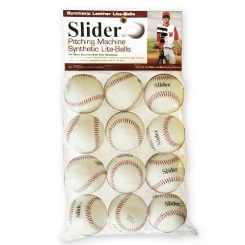 Slider Lite Synthetic Leather Pitching Machine Baseballs - Pitch Machine Pros